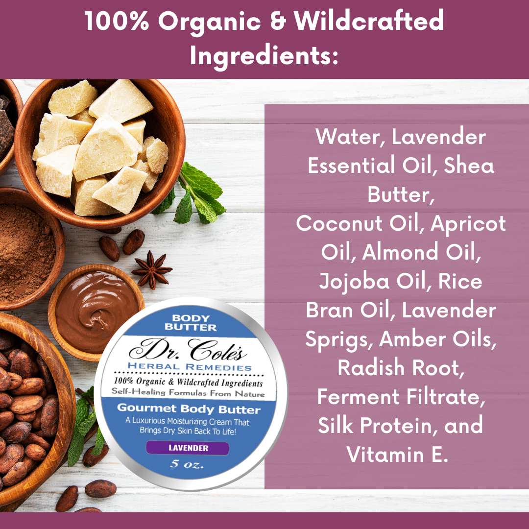 Dr. Cole's Gourmet Body Butter - LAVENDER SixPak