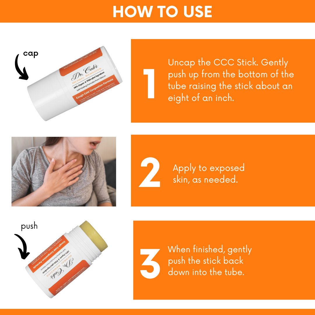 Dr. Cole's Cough Cold Congestion Stick SixPak