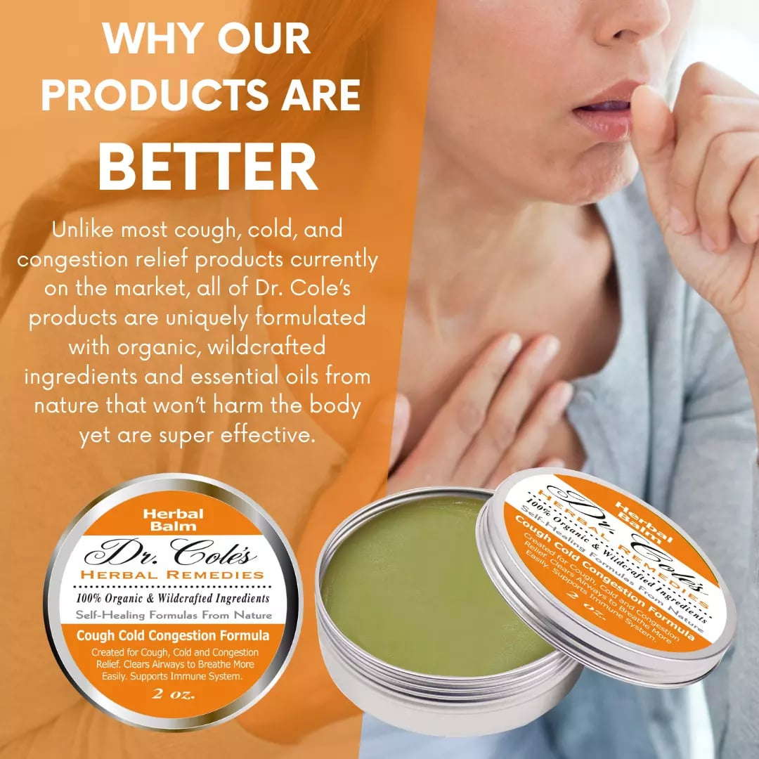 Dr. Cole’s Organic Cough Cold Congestion Relief Balm SixPak