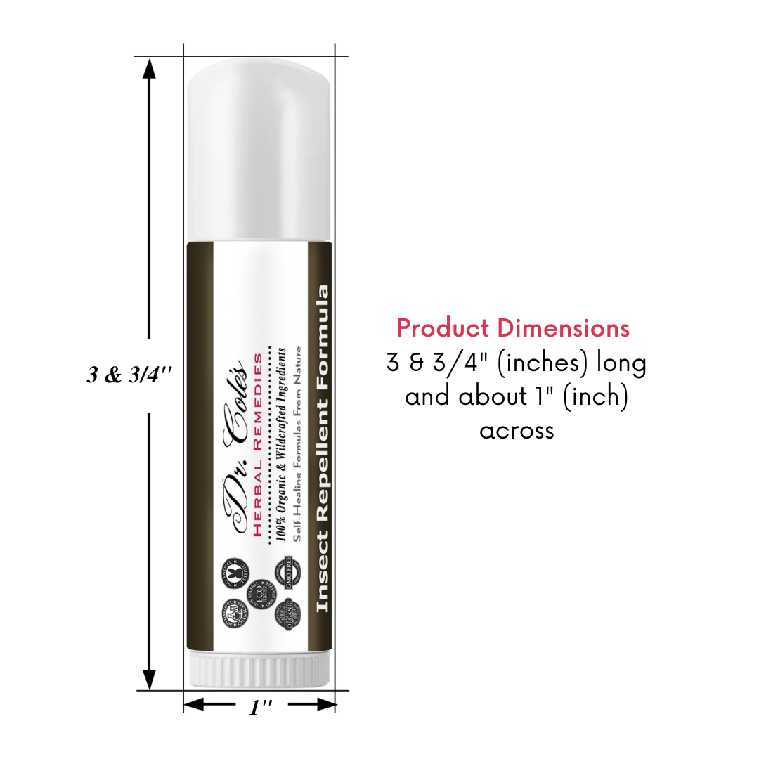 Dr. Cole's Herbal Remedies Insect Repellent Stick product dimensions