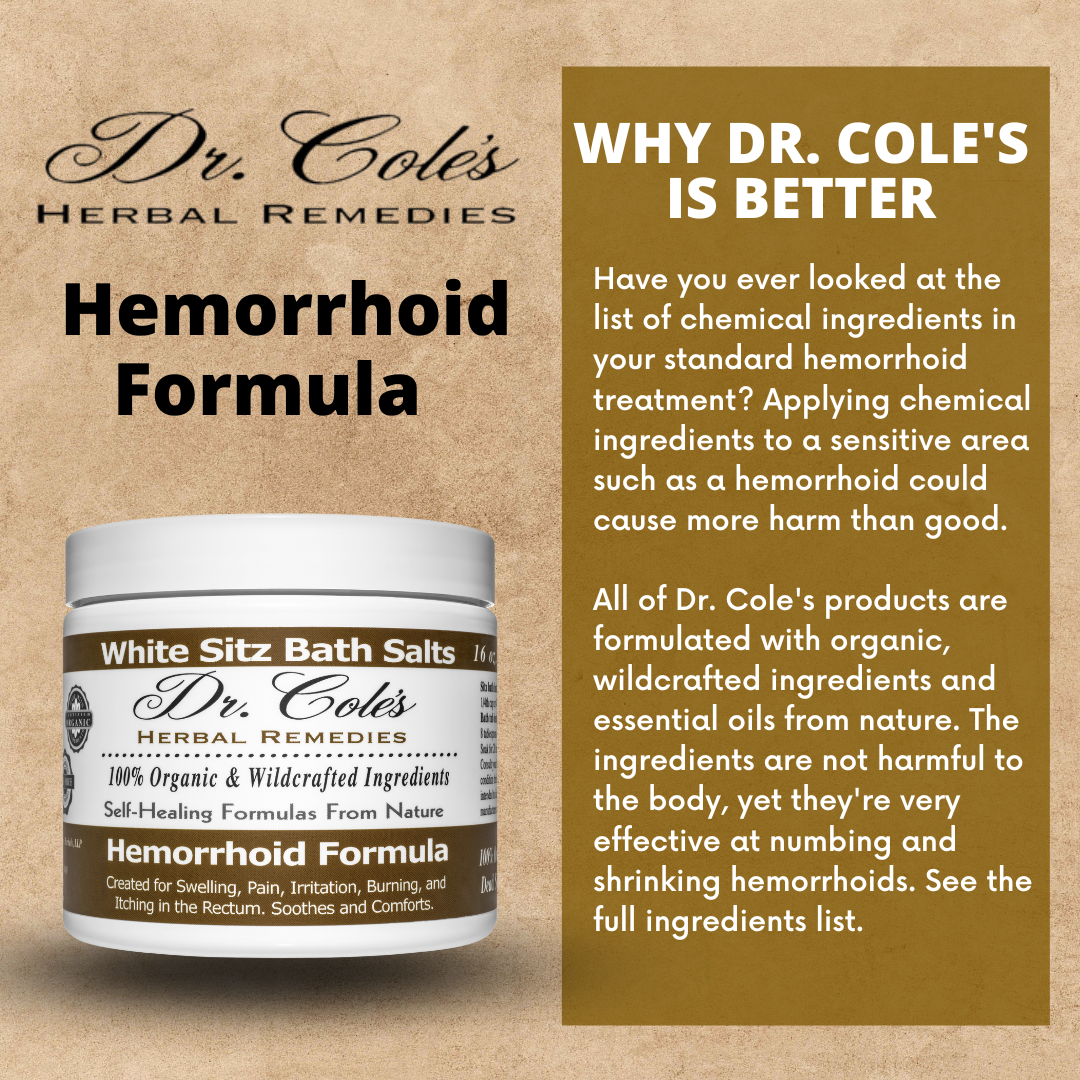 Dr. Cole's Hemorrhoid Salts White SixPak
