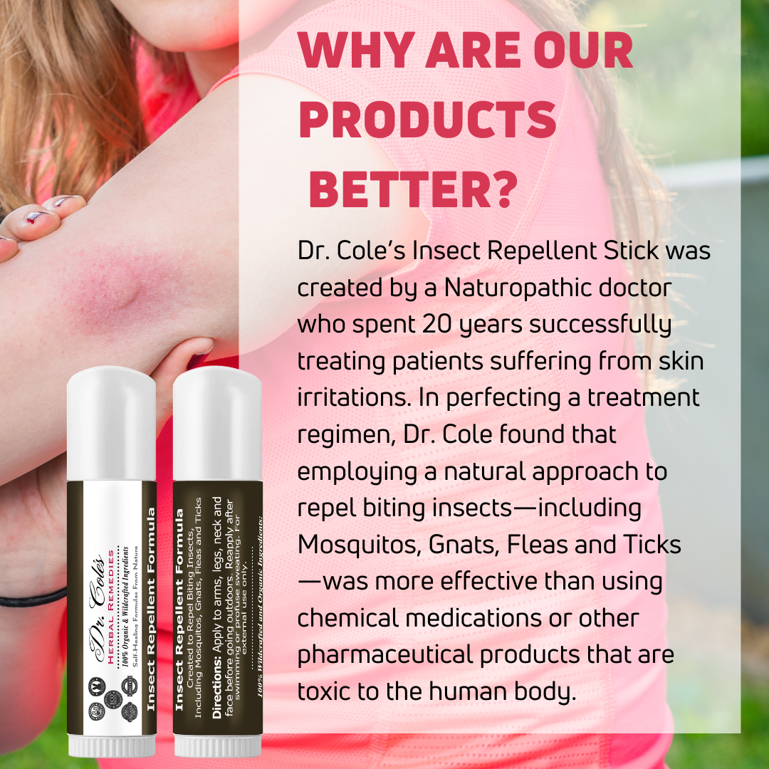 Why are the insect repellent products of Dr. Cole's better?