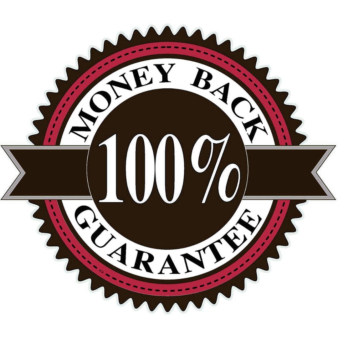 100% Money Back Guarantee logo