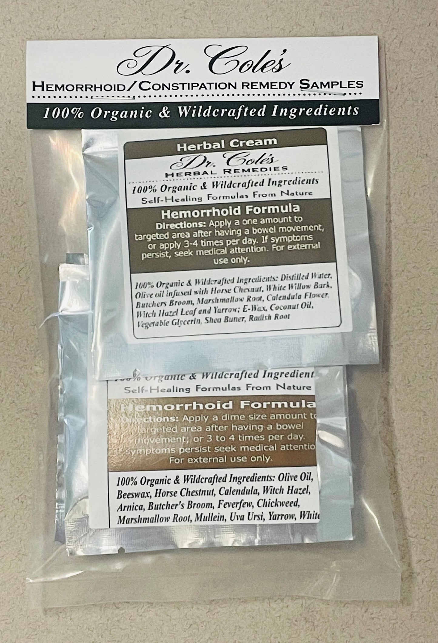 Hemorrhoids & Constipation Sample Pack