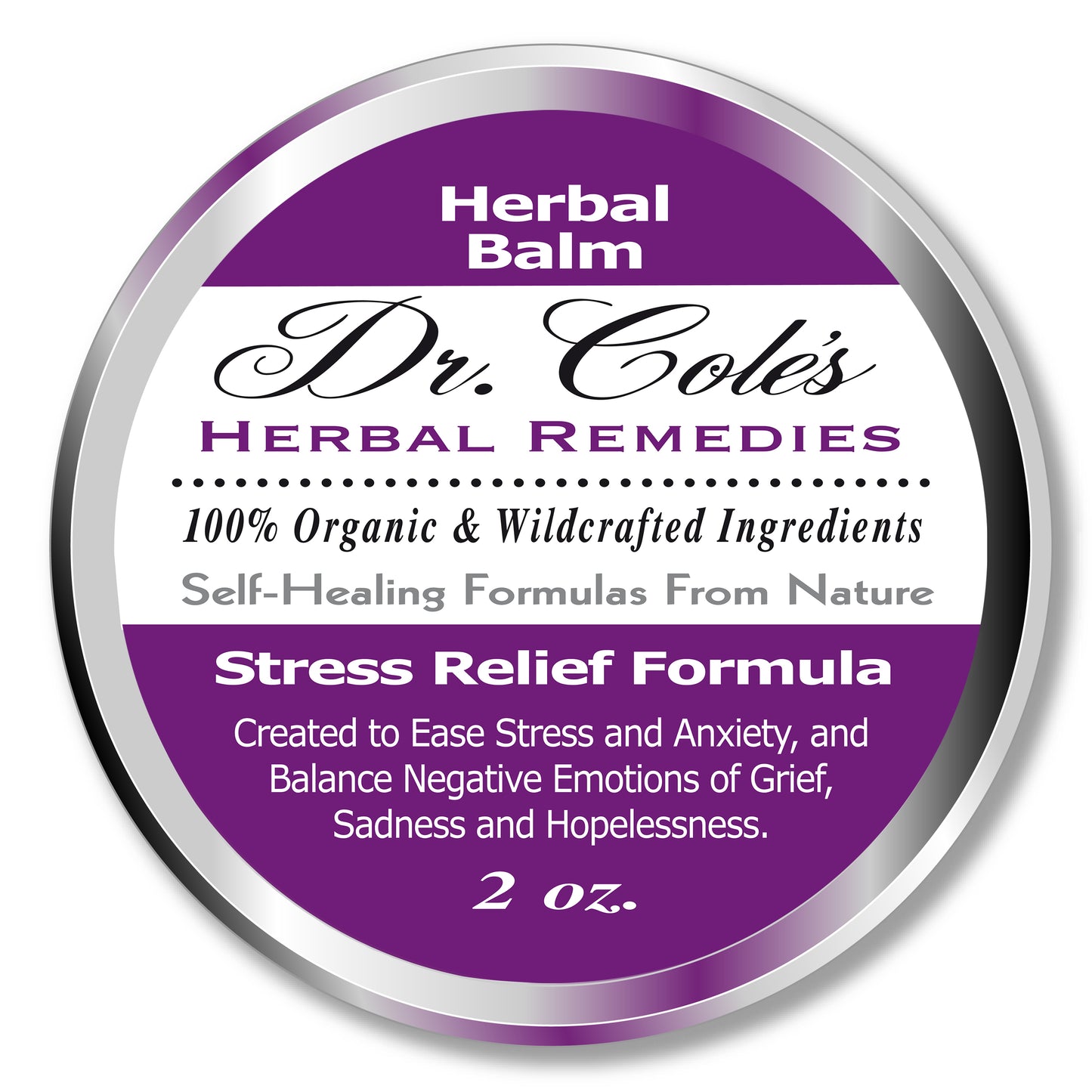 Dr. Cole’s Organic Stress Relief Herbal Balm SixPak