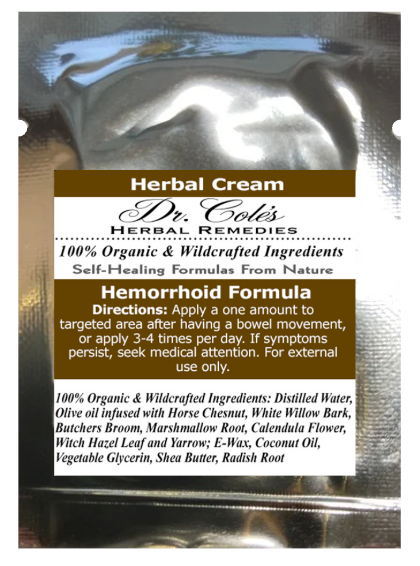 01 - Dr. Cole's Organic Hemorrhoid Balm Sample