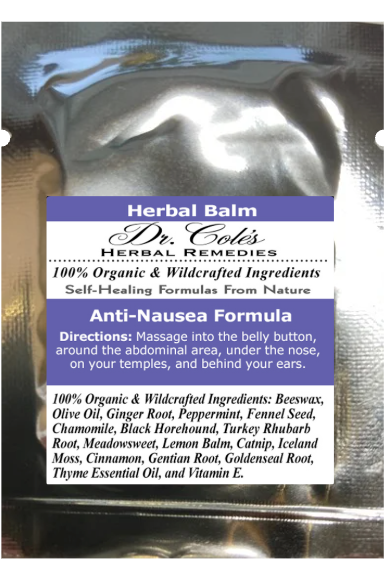 05 - Dr. Cole's Organic Anti-Nausea Herbal Balm Sample
