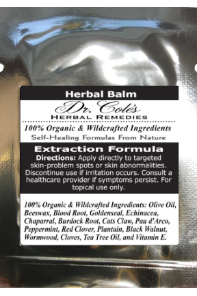 14 - Dr. Cole's Organic Extraction Herbal Balm Sample