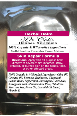16 - Dr. Cole's Organic Skin Repair Herbal Balm Sample