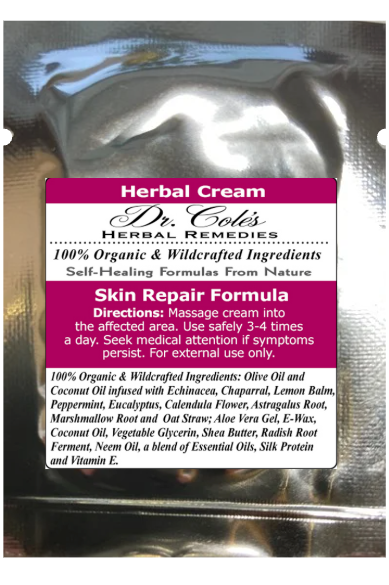 17 - Dr. Cole's Organic Skin Repair Herbal Cream Sample