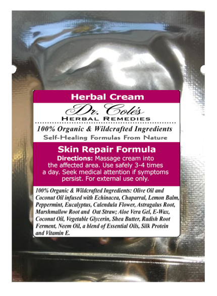 17 - Dr. Cole's Organic Skin Repair Herbal Cream Sample