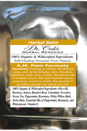 21 - Dr. Cole's A.M. Pain Herbal Balm Sample