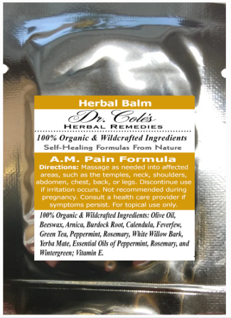 21 - Dr. Cole's A.M. Pain Herbal Balm Sample