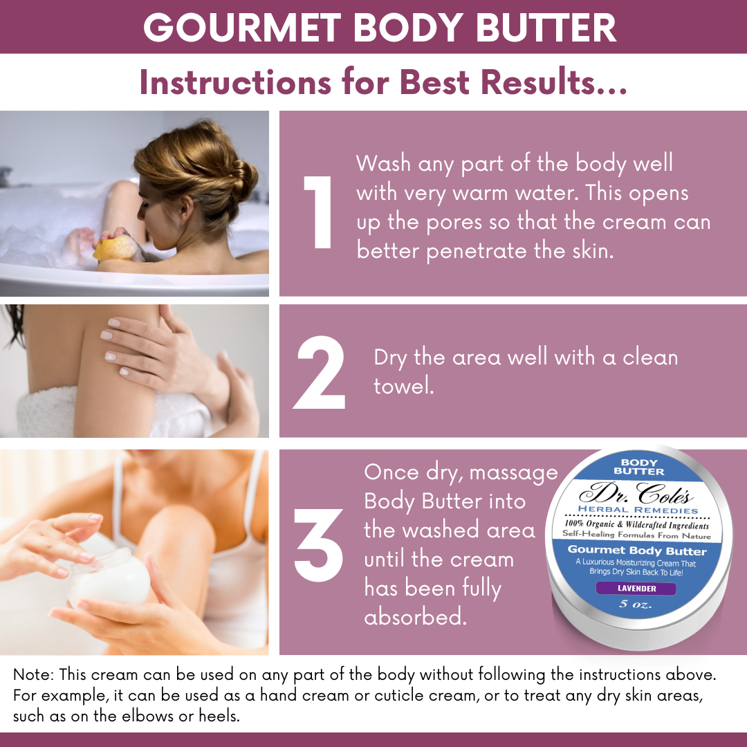 Dr. Cole's Gourmet Body Butter - LAVENDER SixPak