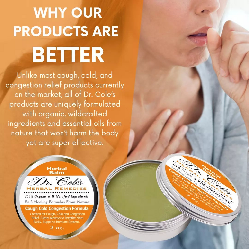 Dr. Cole’s Organic Cough Cold Congestion Relief Balm