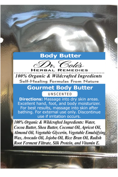 33 - Dr. Cole's Gourmet Body Butter - Unscented Sample