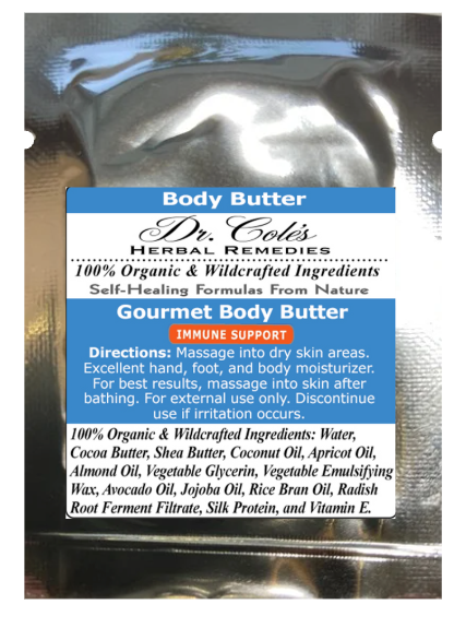 37 - Dr. Cole's Gourmet Body Butter - IMMUNE SUPPORT Sample