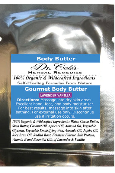 38 - Dr. Cole's Gourmet Body Butter - LAVENDER VANILLA Sample