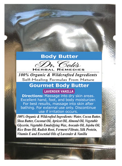 38 - Dr. Cole's Gourmet Body Butter - LAVENDER VANILLA Sample