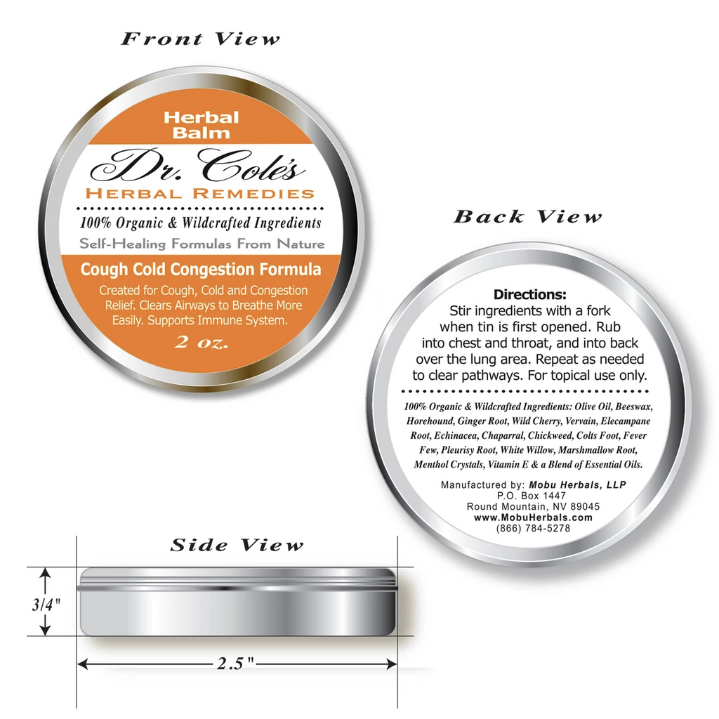 Dr. Cole's Cough Cold & Congestion Trio Bundle