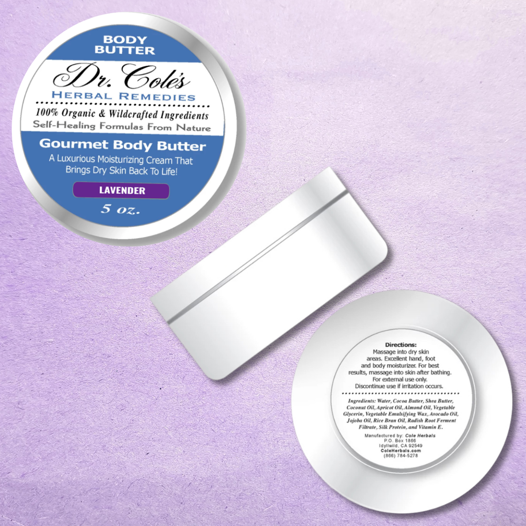 Dr. Cole's Gourmet Body Butter - LAVENDER SixPak