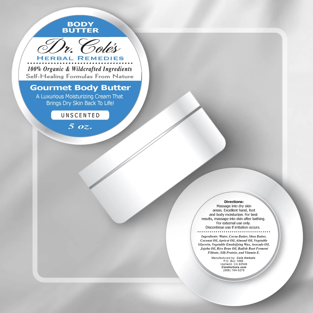 Dr. Cole's Gourmet Body Butter - Unscented SixPak