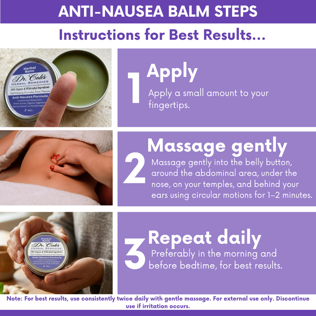 05 - Dr. Cole's Organic Anti-Nausea Herbal Balm