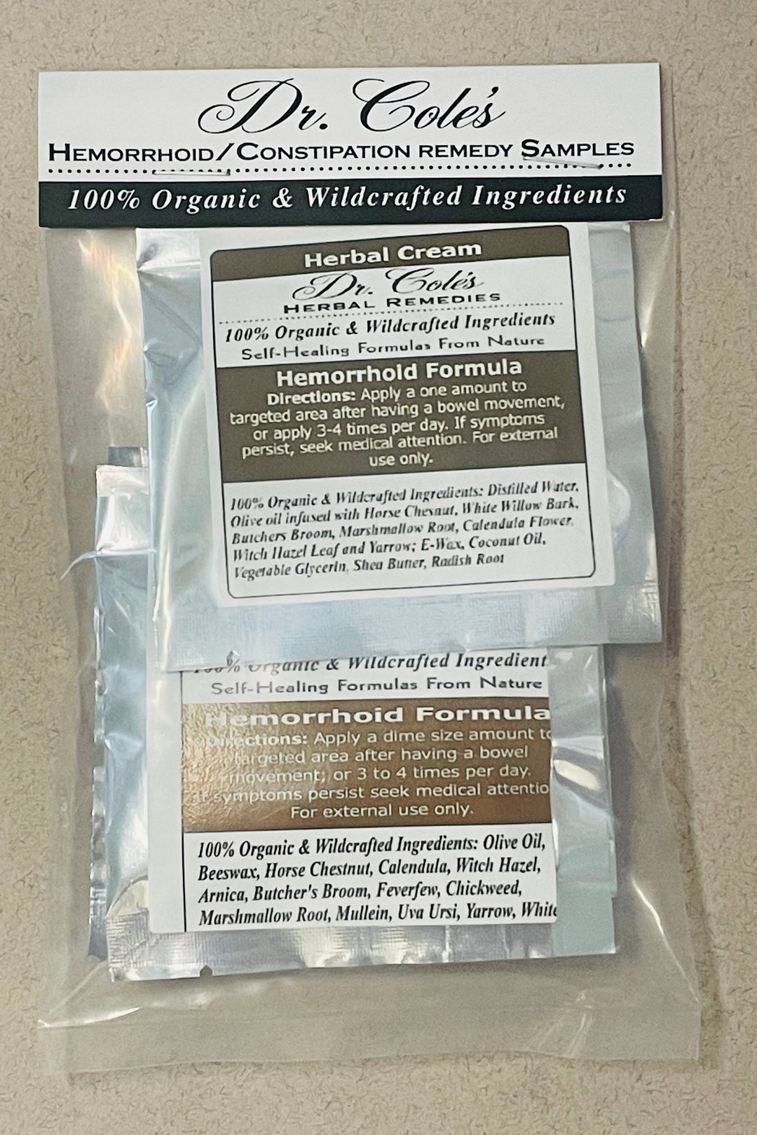 Hemorrhoids & Constipation Sample Pack