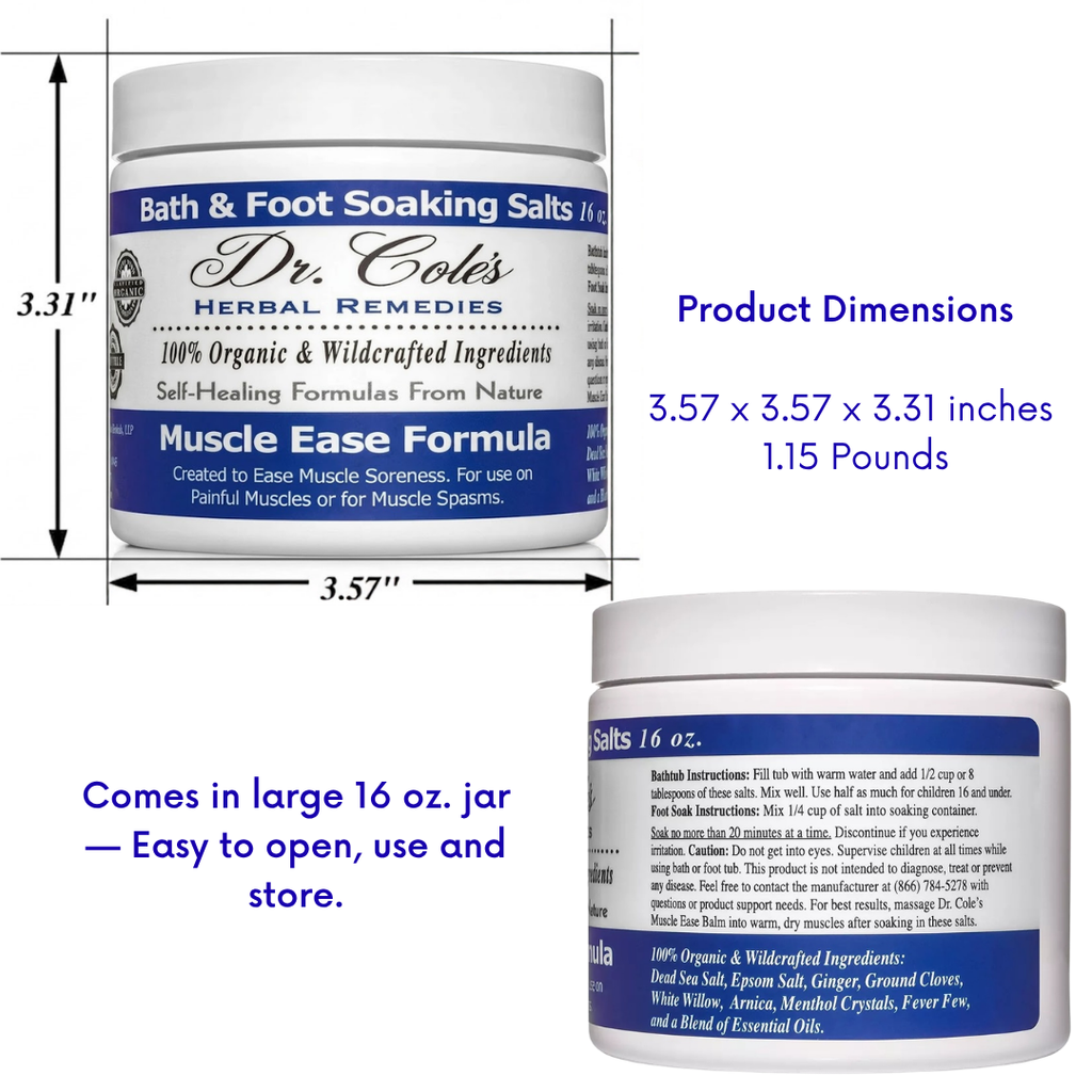 20 - Dr. Cole's Muscle Ease Soaking Salts