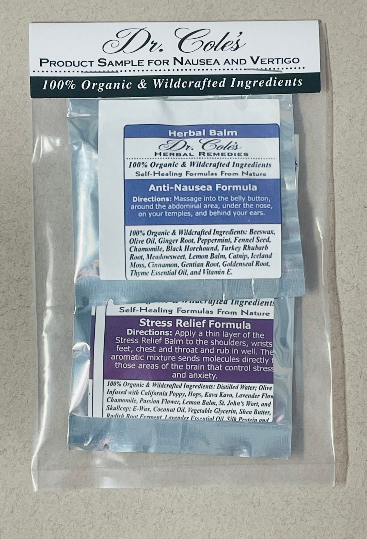 Nausea & Vertigo Sample Pack