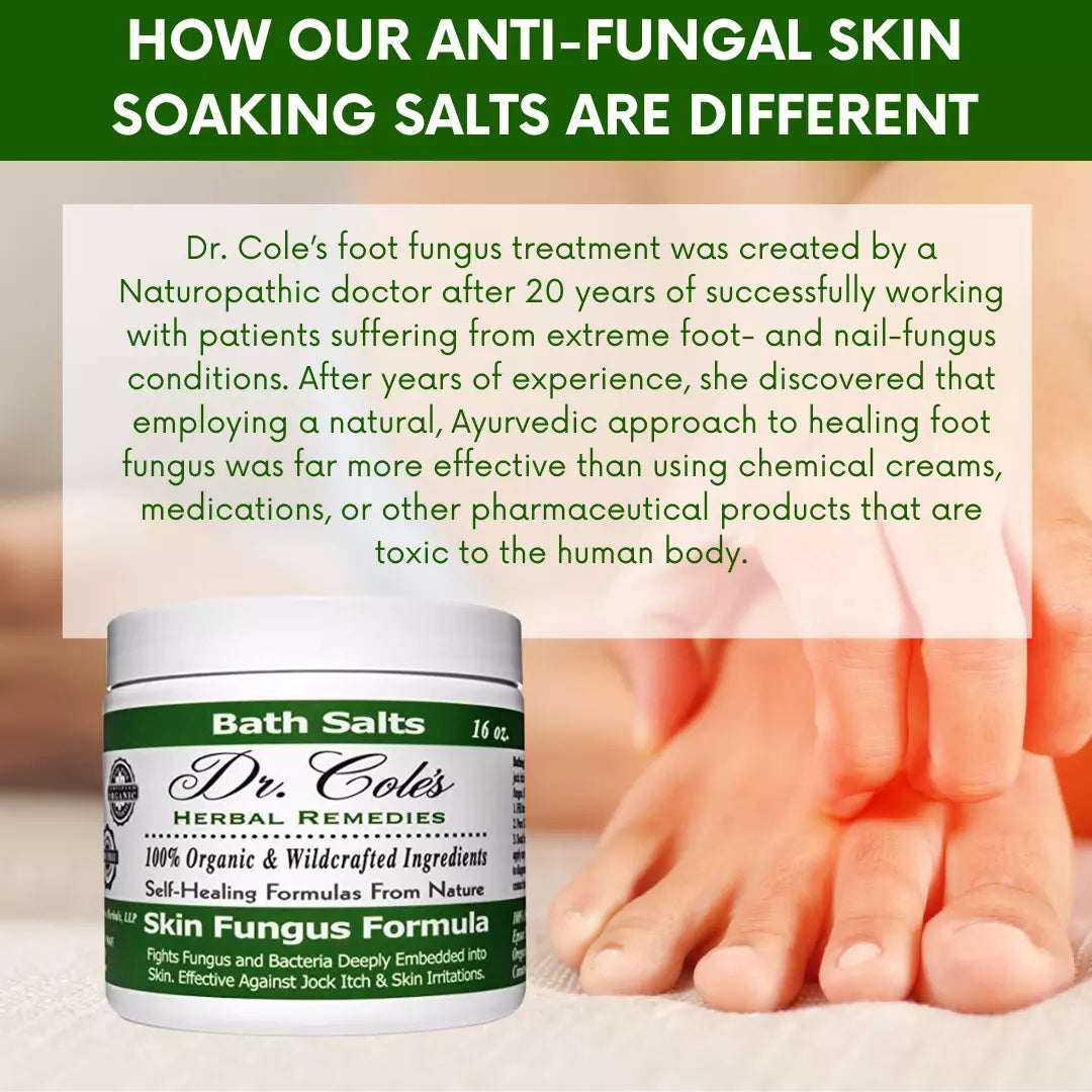 Dr. Cole’s Organic Anti-fungal Skin Soaking Salts SixPak