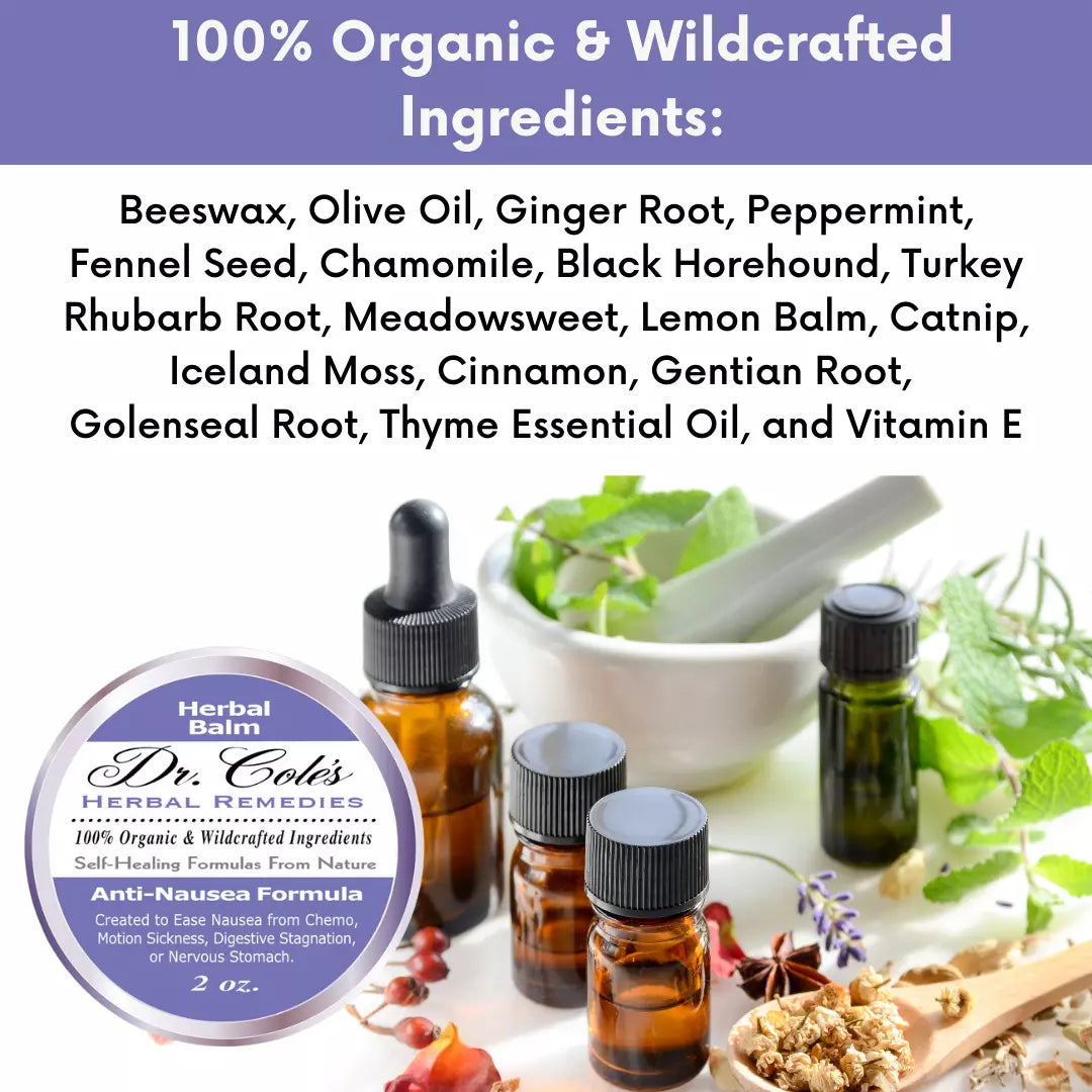 Dr. Cole's Organic Anti-Nausea Herbal Balm SixPak