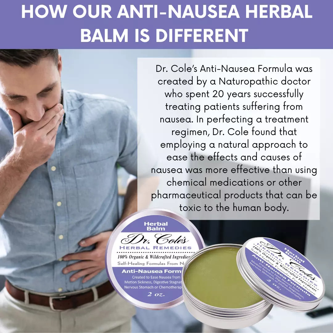 Dr. Cole's Organic Anti-Nausea Herbal Balm SixPak