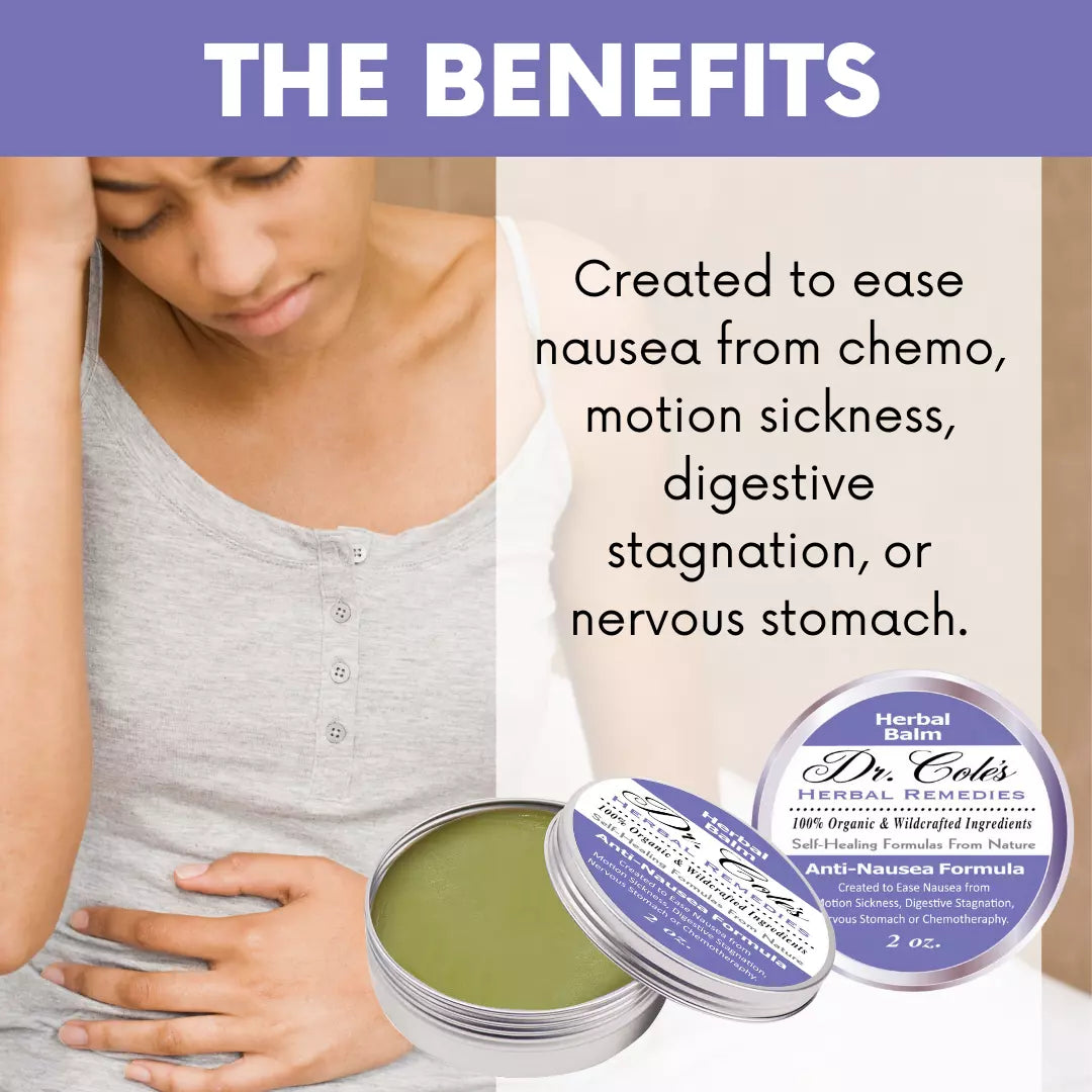 Dr. Cole's Organic Anti-Nausea Herbal Balm SixPak