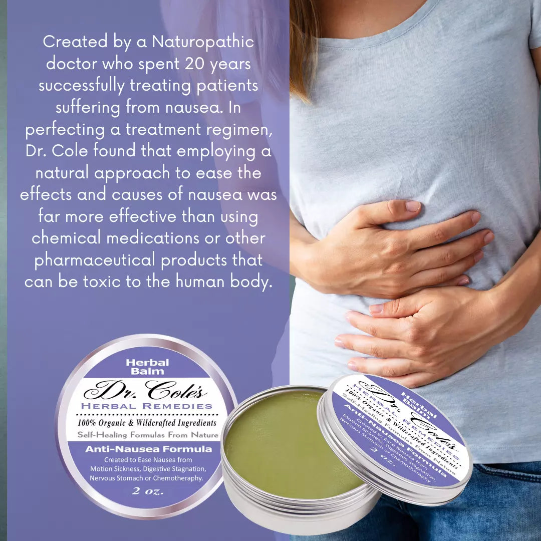 Dr. Cole's Organic Anti-Nausea Herbal Balm SixPak