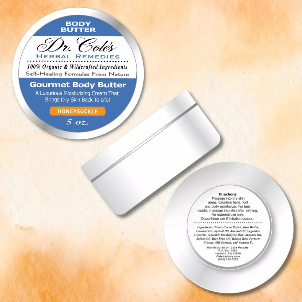 Dr. Cole's Gourmet Body Butter - HONEYSUCKLE