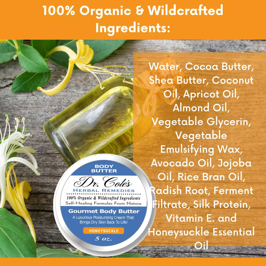 Dr. Cole's Gourmet Body Butter - HONEYSUCKLE
