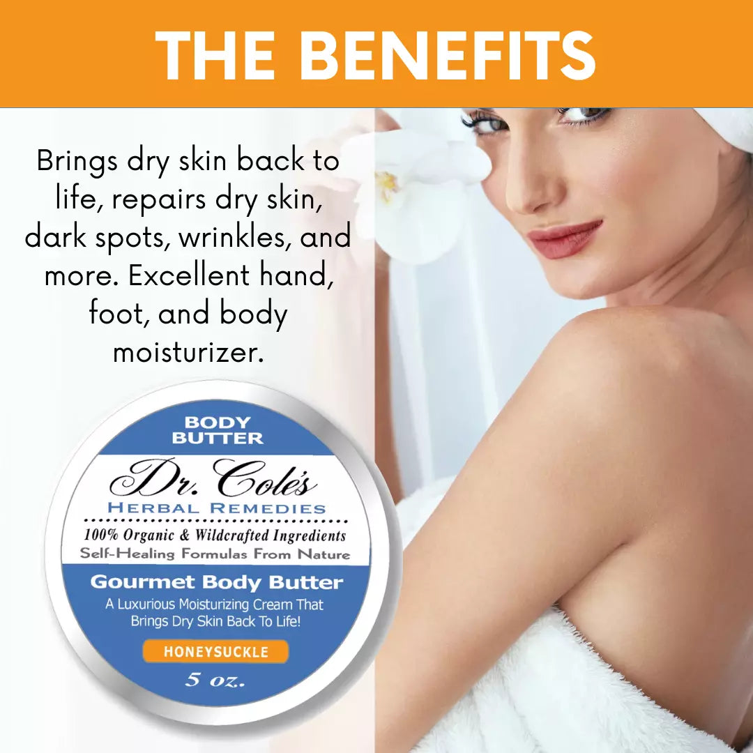 Dr. Cole's Gourmet Body Butter - HONEYSUCKLE SixPak