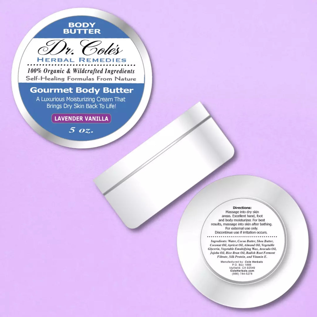 Dr. Cole's Gourmet Body Butter - LAVENDER VANILLA