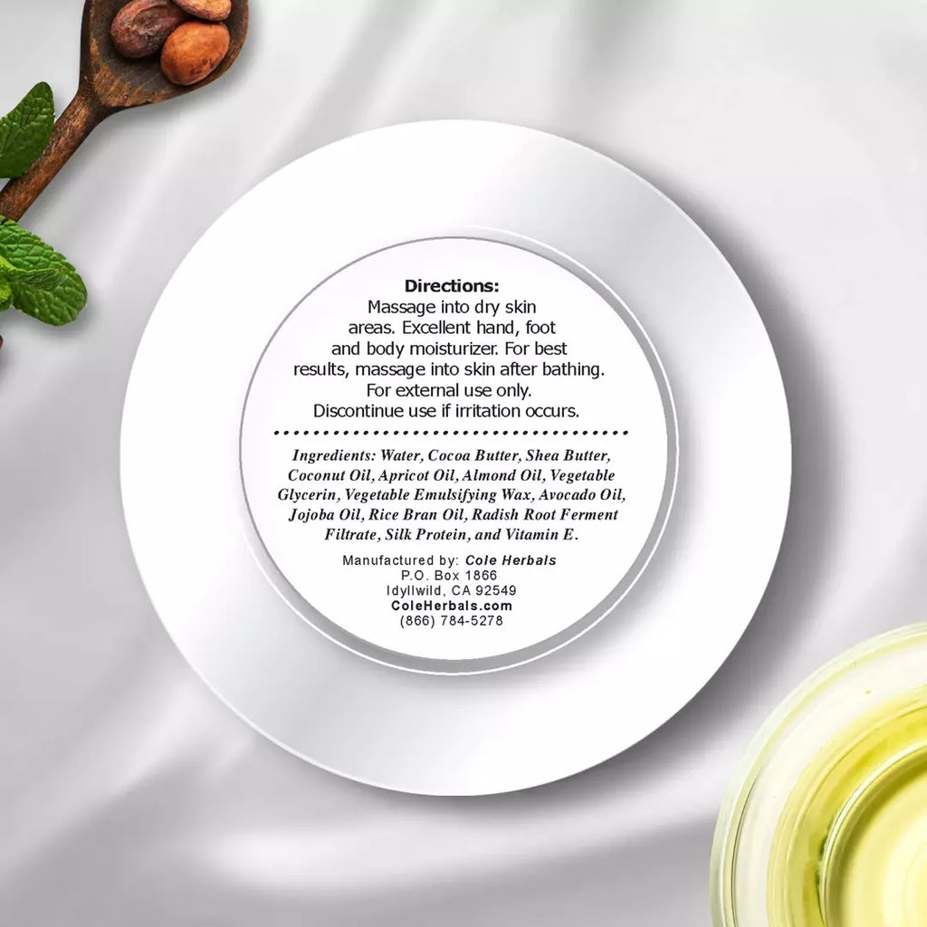 Dr. Cole's Gourmet Body Butter - LAVENDER VANILLA