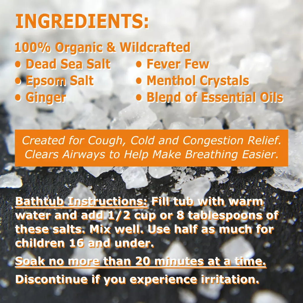 Dr. Cole's Organic Cough Cold Congestion Bath Salts