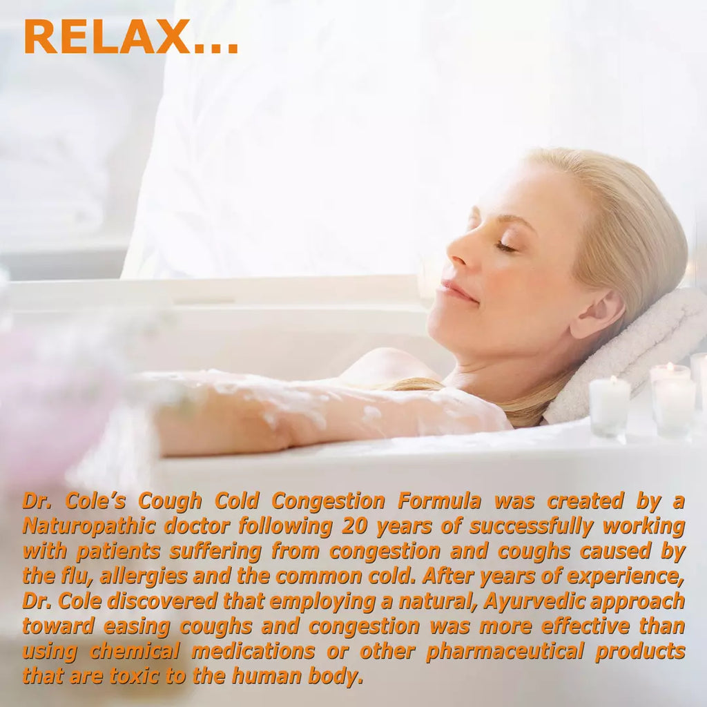 Dr. Cole's Organic Cough Cold Congestion Bath Salts