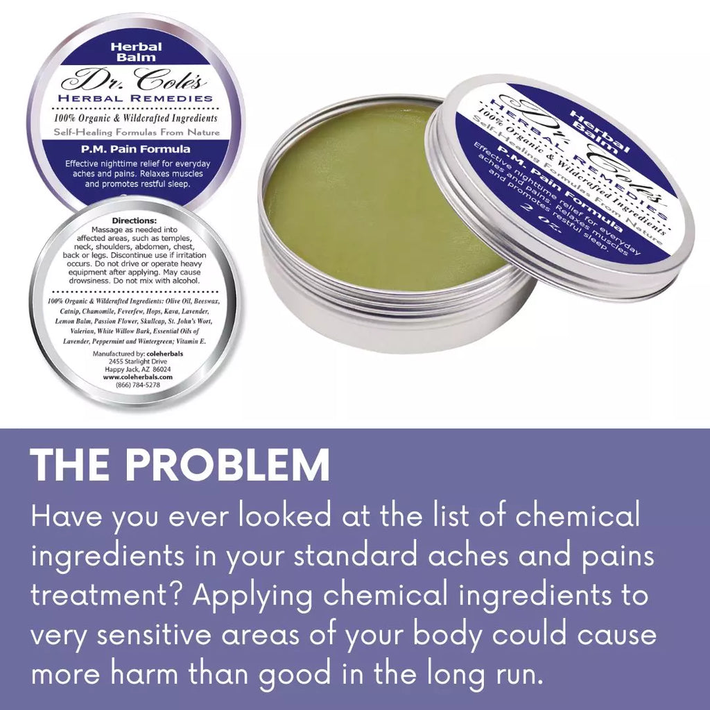 Dr. Cole’s P.M. Pain Herbal Balm