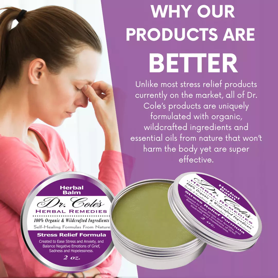 Dr. Cole’s Organic Stress Relief Herbal Balm SixPak