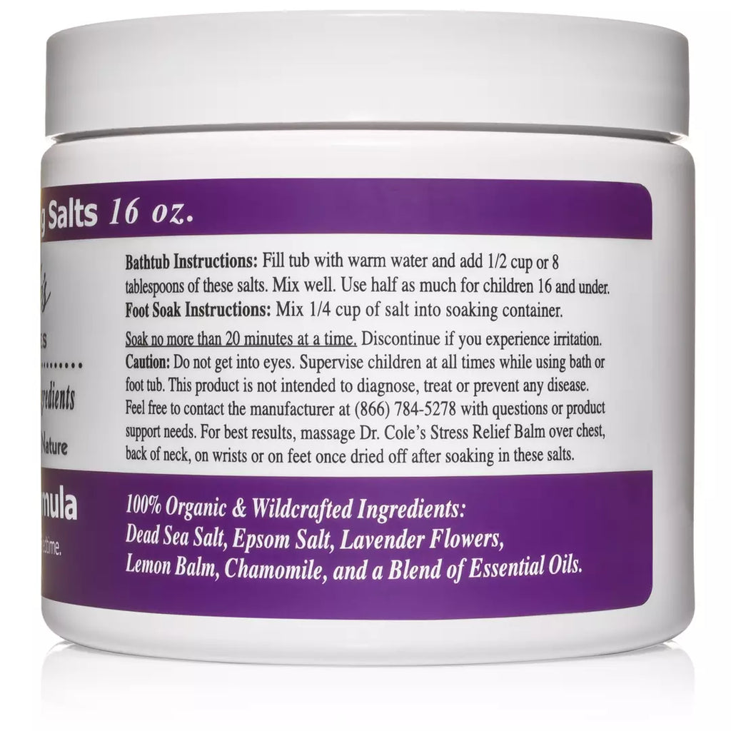 Dr. Cole's Stress Relief Soaking Salts
