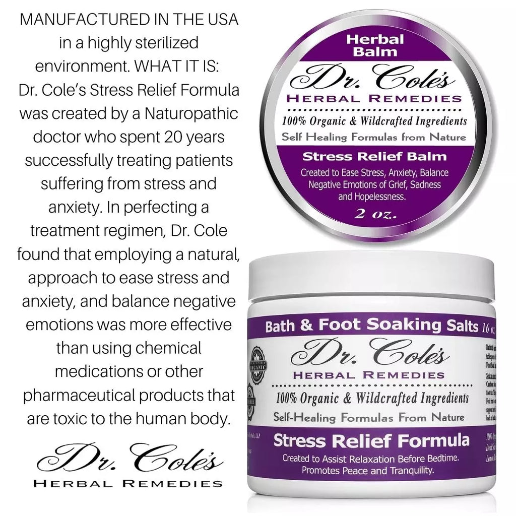 Dr. Cole's Stress Relief Soaking Salts