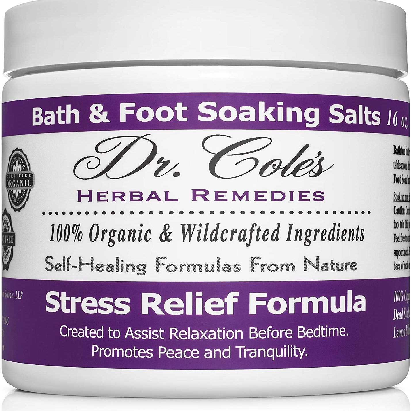 31 - Dr. Cole's Stress Relief Soaking Salts